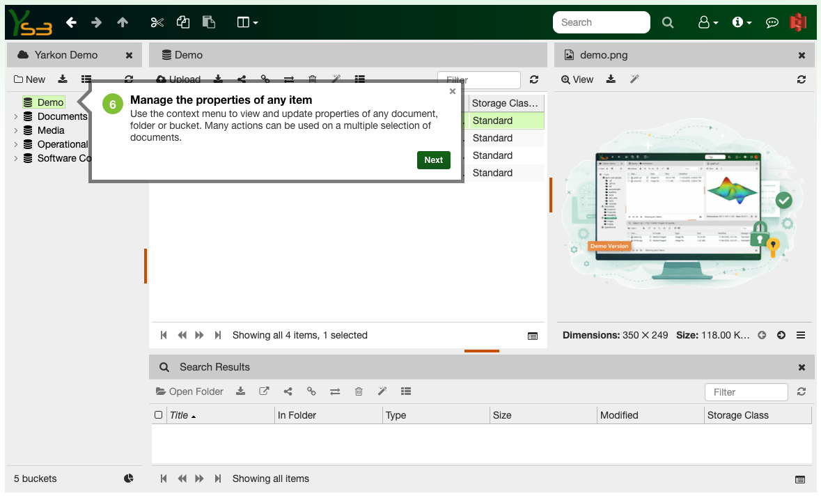 Manage the properties of your objects